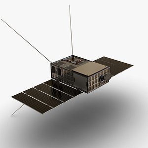 3D Cube Satellite model