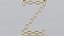 Alphabet Z Gold Chain Candleholder 3D Model True PBR Renders Zero Cleanup UVs 4K PBR Textures 3D