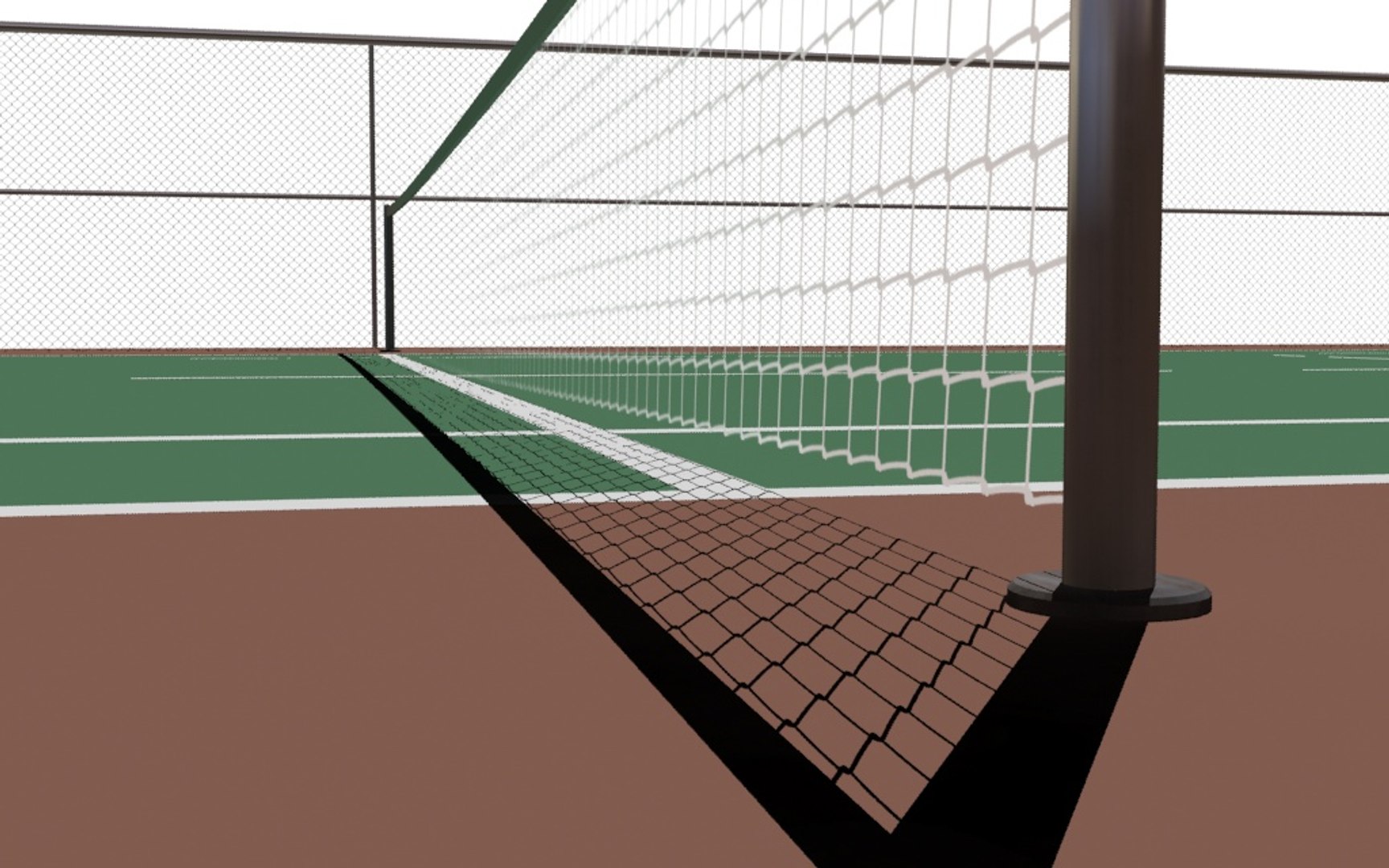 3d Tennis Court Model