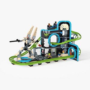 3D Roller-Coaster Park Set