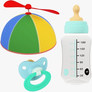 Childcare Accessories Collection V8 3D model
