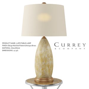 3D dia table lamp model
