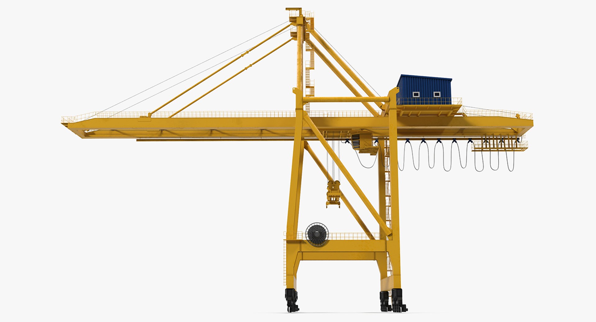 Quayside Container Crane 3D model preview