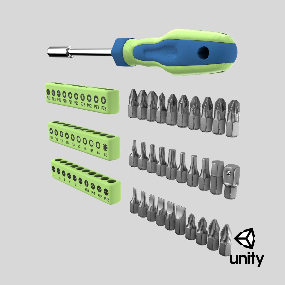Screwdriver 01 D 3D Model - TurboSquid 1883941