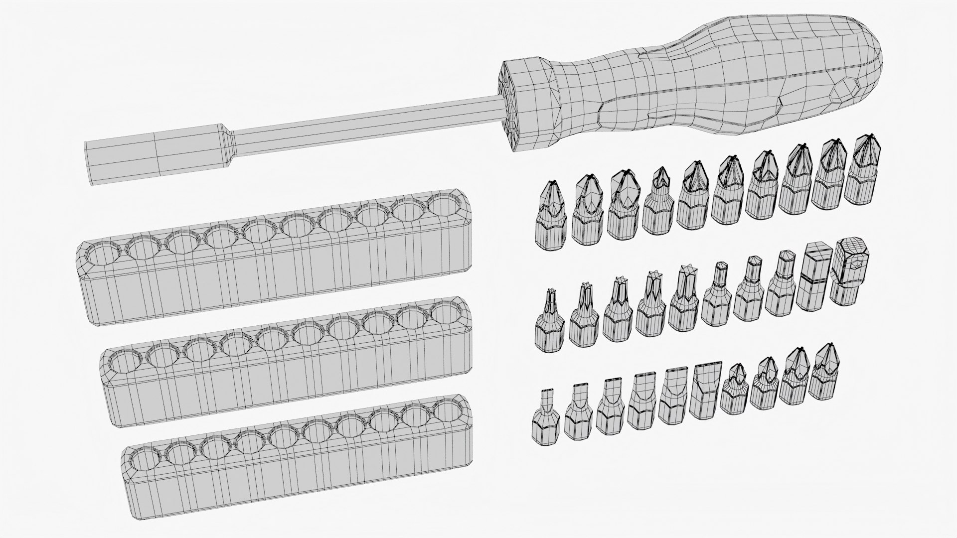 Screwdriver 01 D 3D Model - TurboSquid 1883941