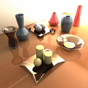 10 Decorative Accessories: Assorted Decorating Vases, nichnacks, Bookends, candles, and bowls