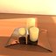 10 accesorios decorativos: jarrones decorados variados, nichnacks, sujetalibros, velas y tazones
