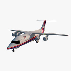 3d british aerospace 146 bae model