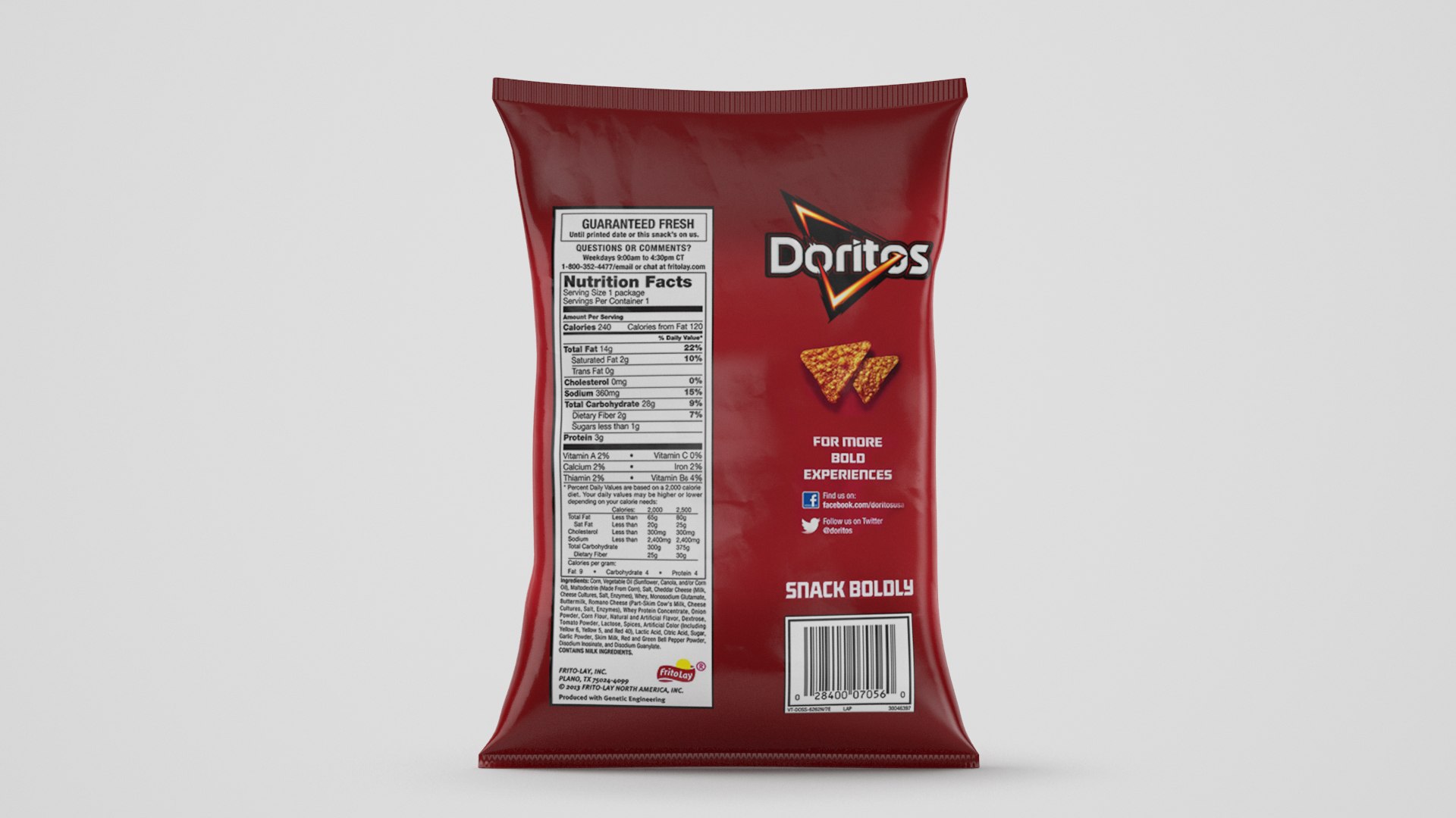 3D Doritos Bag - TurboSquid 1650409