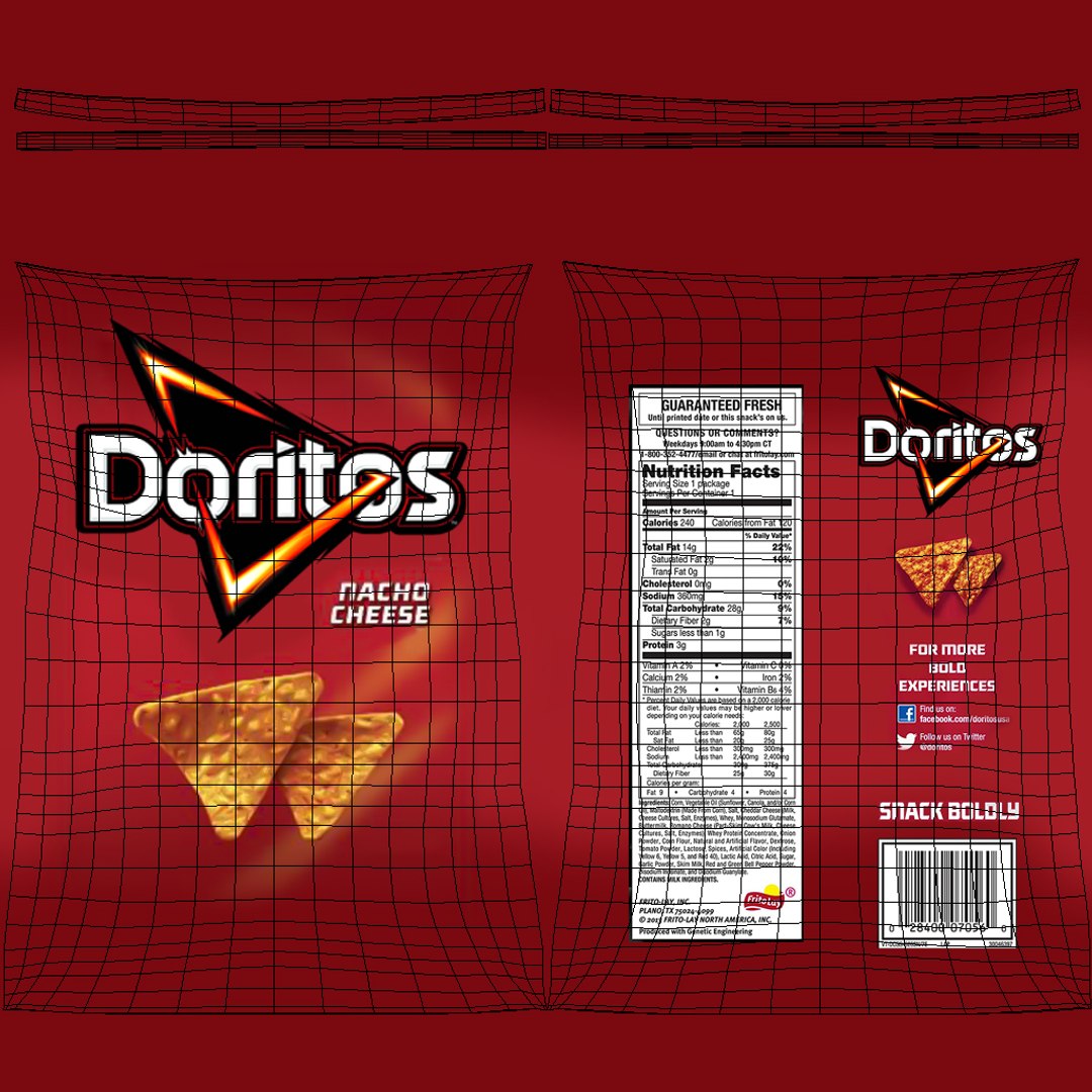 3D Doritos Bag - TurboSquid 1650409