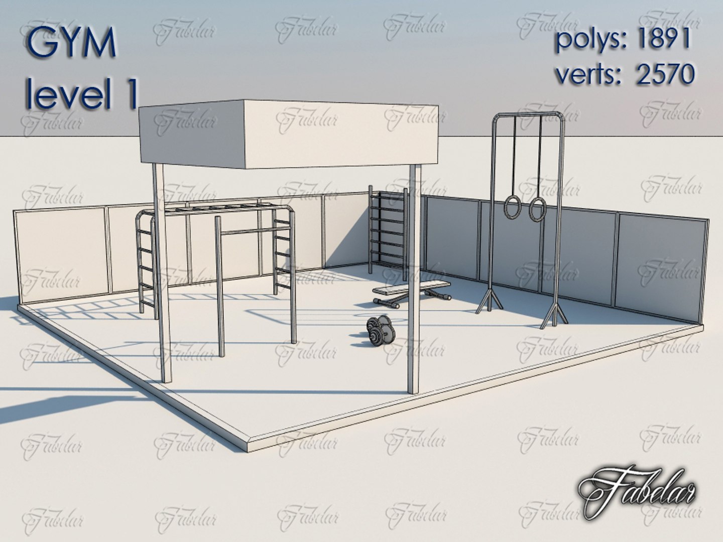 3d Gym Level 1 Model