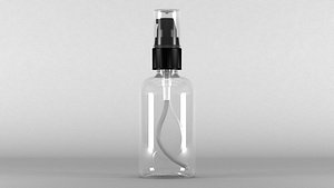 Cosmetic Cream bottle 3D