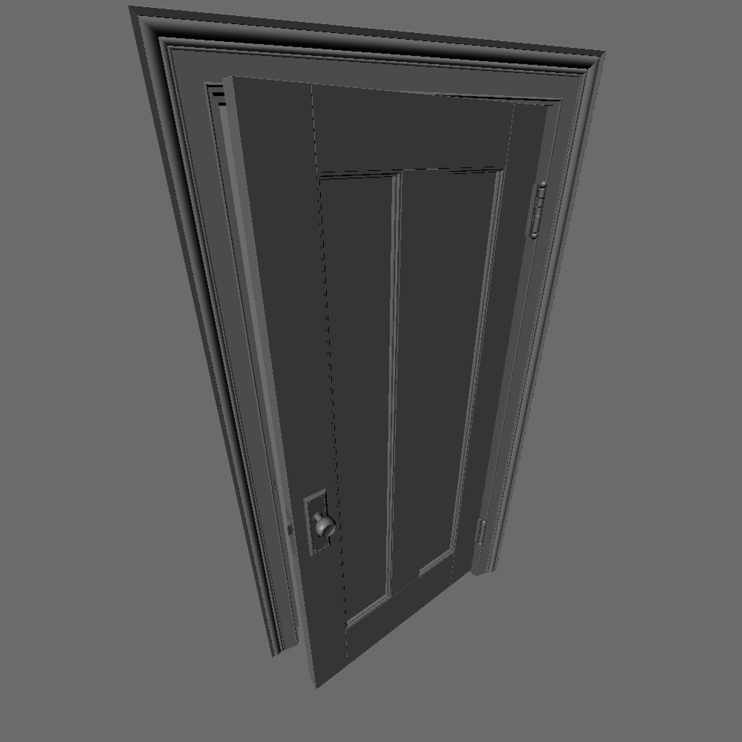 Portal Door Traditional 3d Model