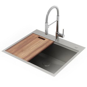 RUVATI kitchen sink Siena 3D