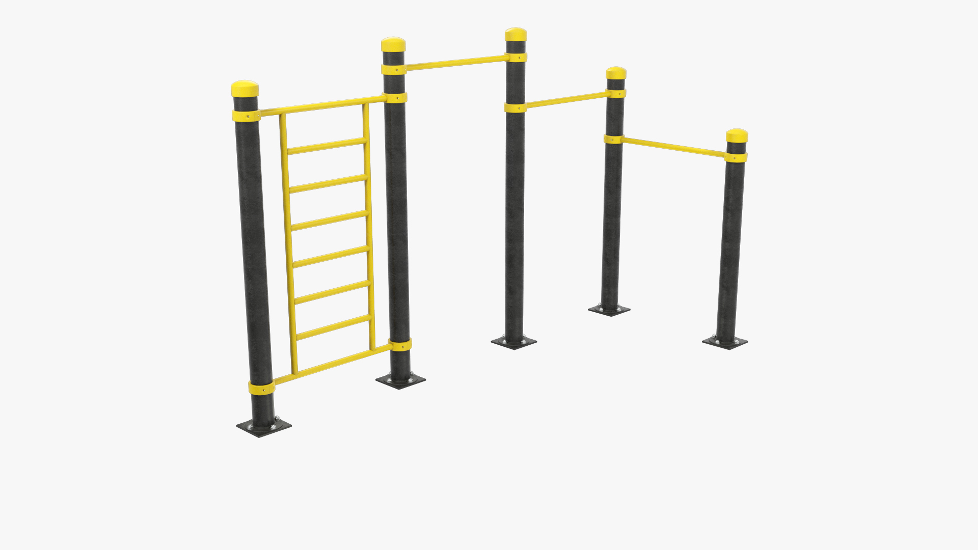 High Bar Workout Equipment V3 model TurboSquid 2072382