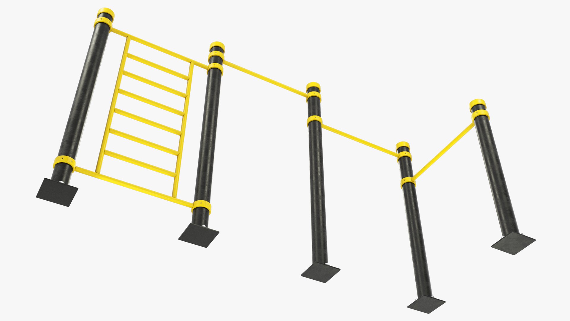 High Bar Workout Equipment V3 model TurboSquid 2072382