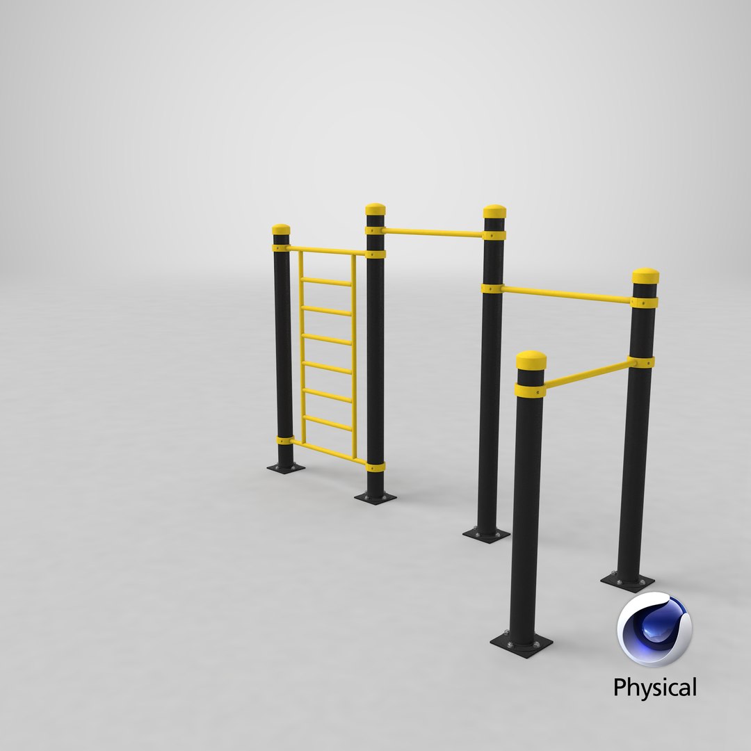 High Bar Workout Equipment V3 Model TurboSquid 2072382