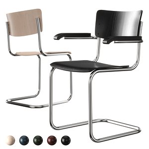 3D Thonet S 43 Cantilever Chair model