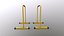 PBR Dipping Parallel Dip Bar 3D model