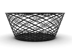 3D model D Box Wire Basket