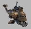 3D Steampunk Submarine-Hovercraft with PBR Materials