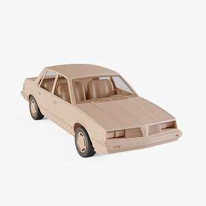 3D 1983 Pontiac 6000 STE model