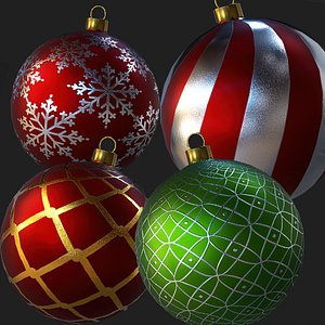 3D Christmas Balls- customizable model