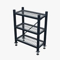 Grid Deck Storage Shelving 1100x550mm Configuration 01