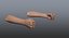 rigged human hands female c4d