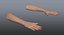 rigged human hands female c4d