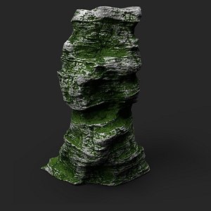 Mossy Cliff Rock 23-1 3D model