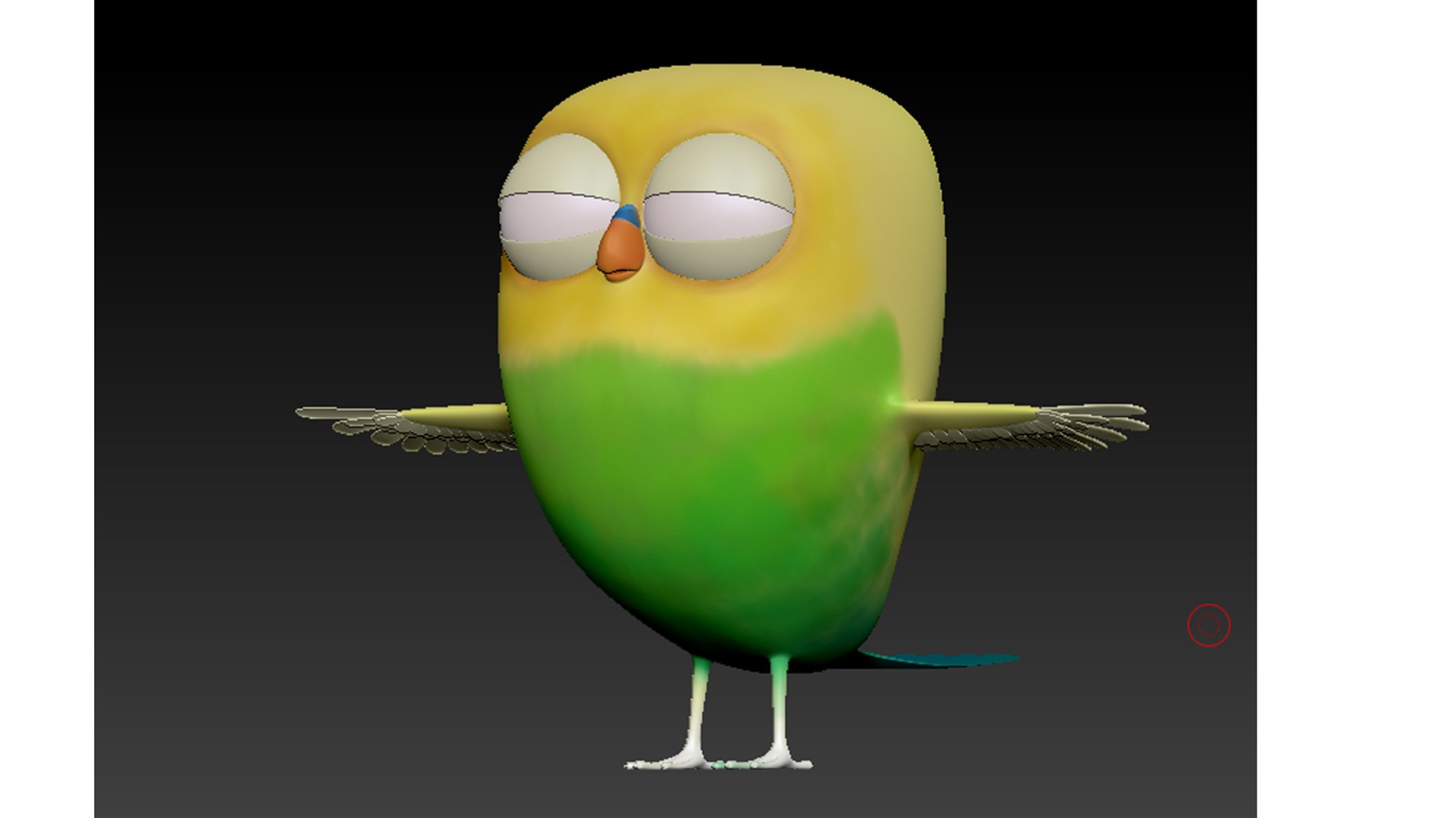 3D Model Cute Bird - TurboSquid 1404670