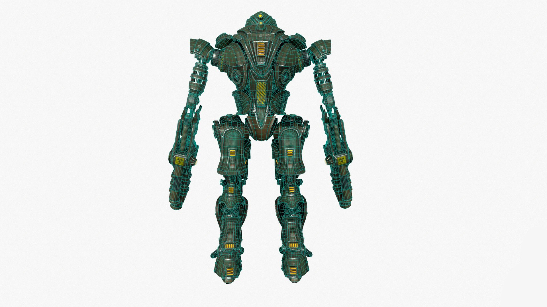 3D military mech 02 kitbash - TurboSquid 1632003
