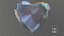 3D Heart Shape Diamond