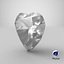 3D Heart Shape Diamond
