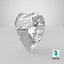3D Heart Shape Diamond