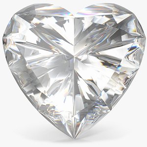3D Heart Shape Diamond