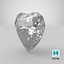 3D Heart Shape Diamond