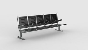 Waiting Room Chairs 04 3D model