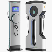 Two Detailed Electric Charger Machines