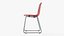 3D Hal Tube Sledge Chair Red - Modern PBR Interior Chair model