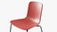 3D Hal Tube Sledge Chair Red - Modern PBR Interior Chair model