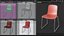 3D Hal Tube Sledge Chair Red - Modern PBR Interior Chair model