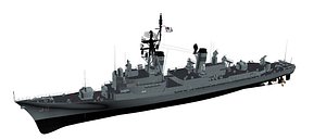 Charles F Adams Class Guided Missile Destroyer - HMAS Perth 3D