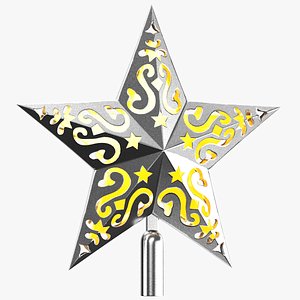 3D Detailed Christmas Tree Topper 06