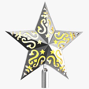 Detailed Christmas Tree Topper 06