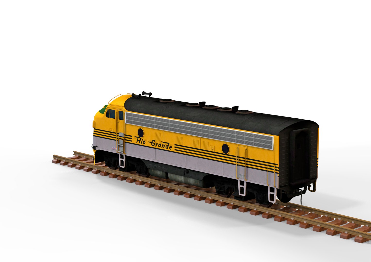 Diesel Locomotive 3D Model - TurboSquid 1886133