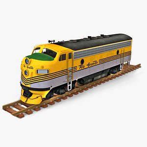 Diesel Locomotive 3D model