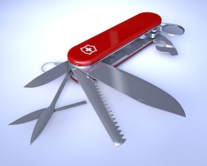 3d swiss army knife rigged