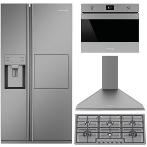 3D model SMEG kitchen appliances